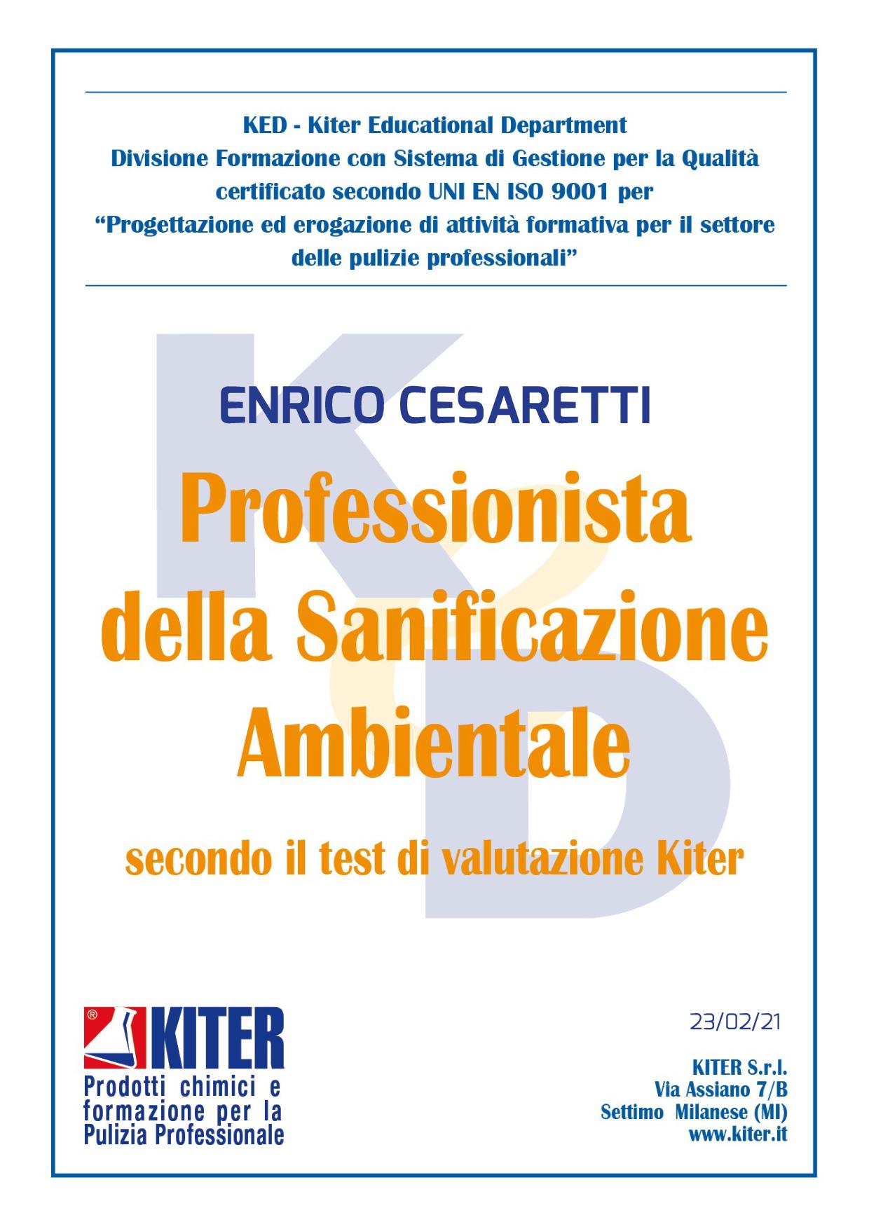 Attestati e corsi di formazione